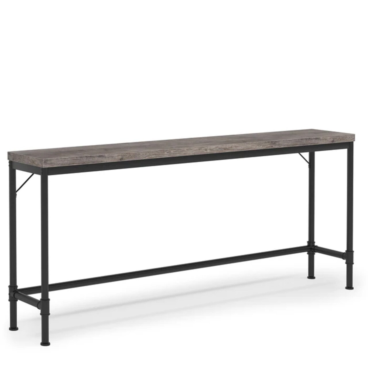 Extra Long Slim Console Table 70.9" Industrial Entryway and Sofa Table